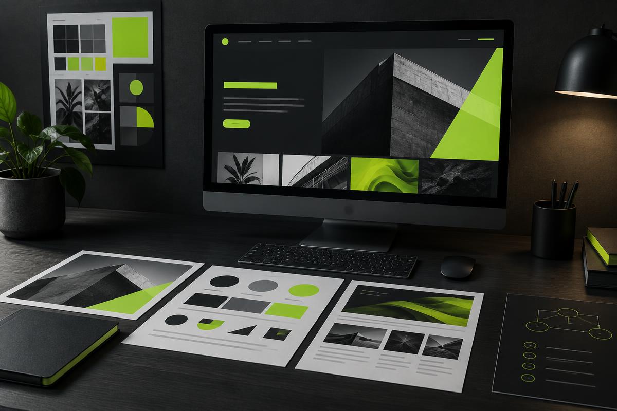 Creative website and brand strategy concept