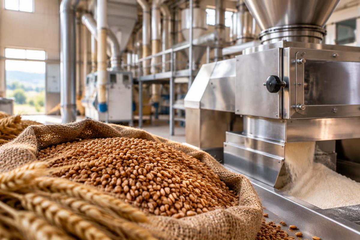 Wheat and modern flour milling equipment